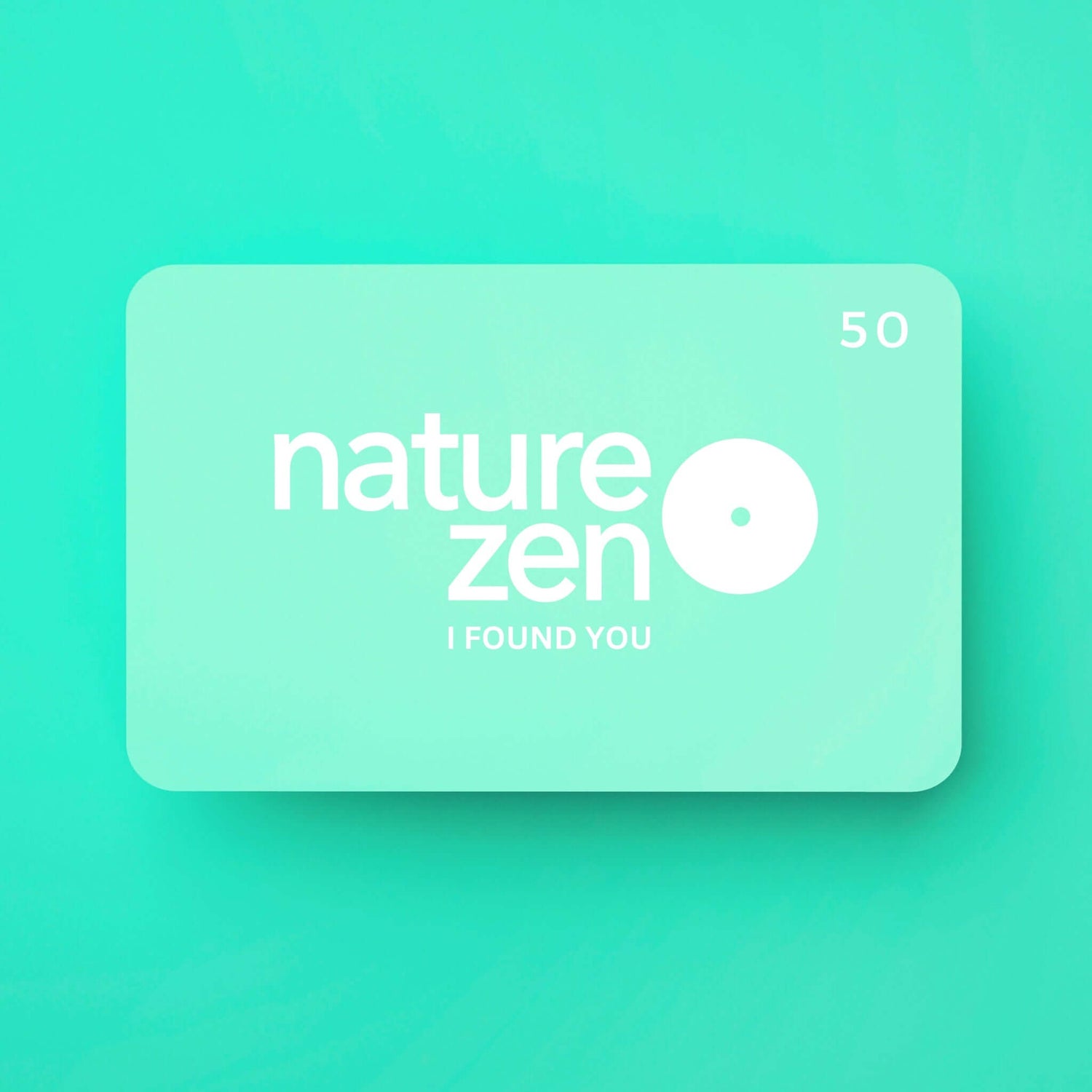  Nature Zen Gift Card turquoise