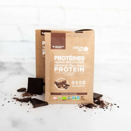 Nature Zen Essentials - Organic Plant-Based Chocolate Protein Powder (choco travel box)