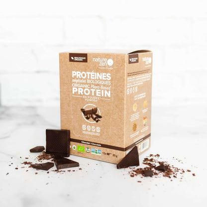  Nature Zen Essentials - Organic Plant-Based Chocolate Protein Powder (chocolate travel box)