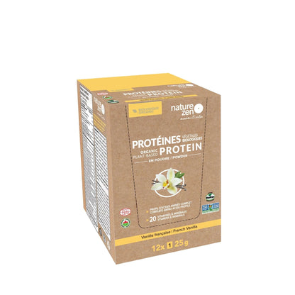 Nature Zen Essentials - Organic Plant-Based French Vanilla Protein Powder (25g travel box)