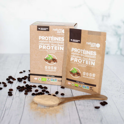  Nature Zen Essentials - Organic Plant-Based Coffee Protein Powder (box)