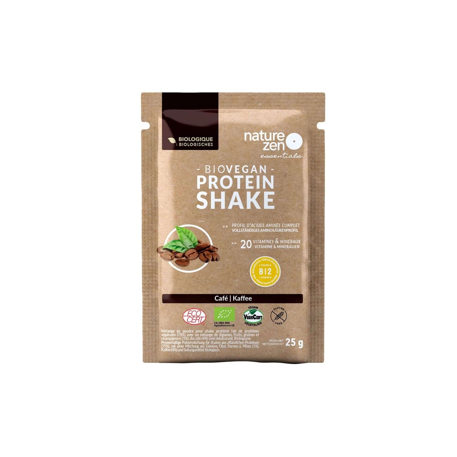  Nature Zen Essentials - Organic Plant-Based Coffee Protein Powder (bag)