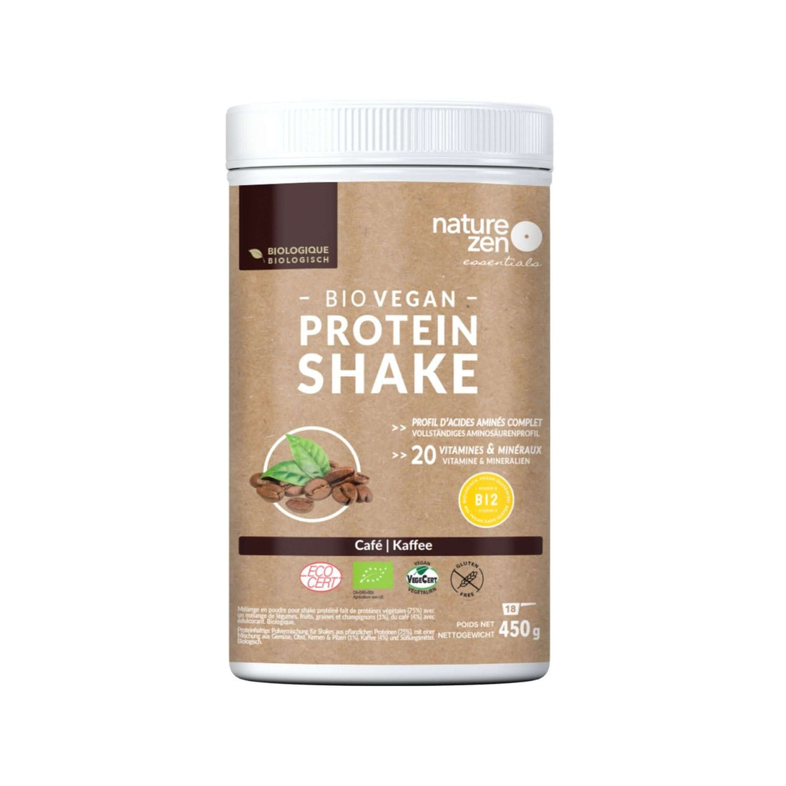 Nature Zen Essentials - Organic Plant-Based Coffee Protein Powder