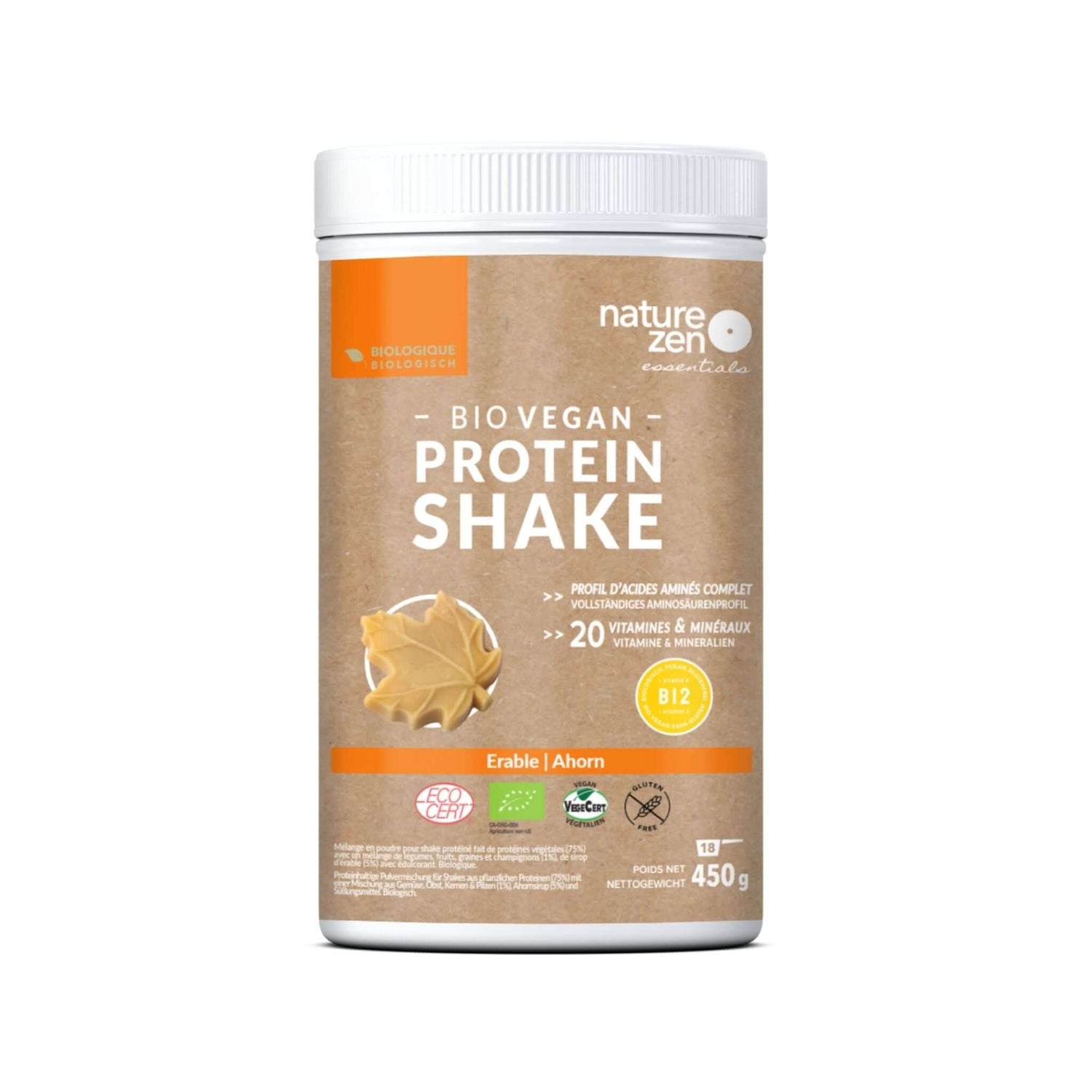 Nature Zen Essentials - Organic Plant-Based Maple Protein Powder (454g)