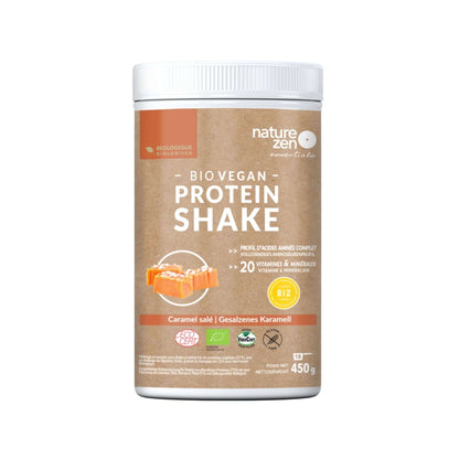  Nature Zen Essentials - Organic Plant-Based Salted Caramel Protein Powder (454g)