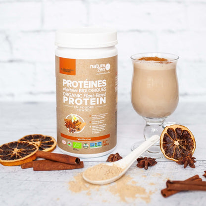  Nature Zen Essentials - Organic Plant-Based Protein Powder - Vanilla Chaï