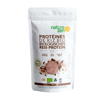 Nature Zen Origin - Pflanzliches Bio-Reis-Proteinpulver - Kakao